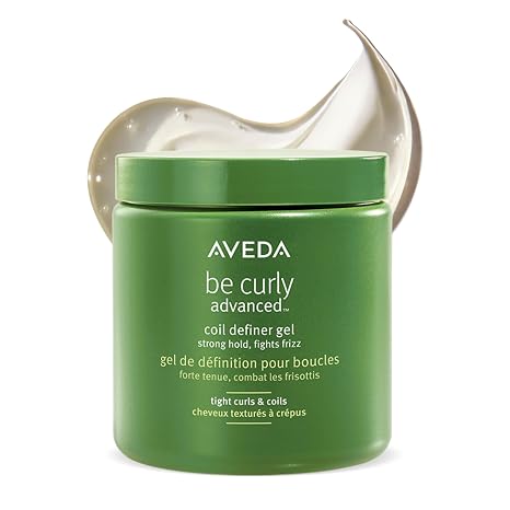 Aveda Be Curly Advanced Coil Definer Gel | Strong Hold Gel for Coily Hair | Defines & Protects from Humidity | Silicone Free | 93% Naturally Derived*, 8.8 Ounce