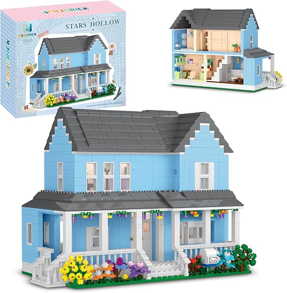 Gilmore House Building Set for Girls, Cozy Architecture Model Kit | Stars Hollow Lukes, Meaningful Mother Daughter Gifts for Women, Teen Girls and Fans 1559 Pcs