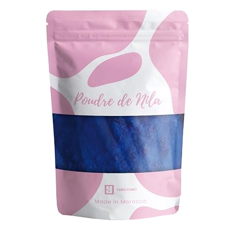 Blue Brightening Nila Powder from Morocco 100% Natural Blue Nila Pigment Royal Blue Face Mask Indigo Hair Powder