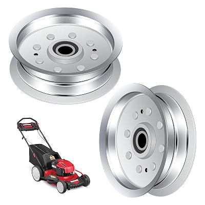 2-Pack 756-05034A Idler Pulley for Joh-n Deere 100 & S100-S130 42 and 48 Decks MTD Cub Cadet XT1-LT42 XT1-LT46 Troy Bilt, Replace 34-109 280-242 756-05034A GY20629