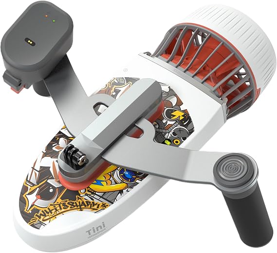 sublue Tini Underwater Scooter with Action Camera Mount Detachable Modular for SUP Paddle Board 2 Gear Speed 45 Minutes Swimming Pool Diving Snorkeling