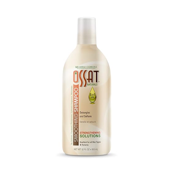 OSSAT NATURALS Smoothing Shampoo, 12 Ounce