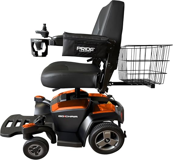 Pride Go Chair with Upgraded 20" Wide Seat Plus Mobility Yours Accessories, 20Ah Batteries, 300 lb Capacity, Portable Electric Wheelchair for Adults and Seniors, On Site Service