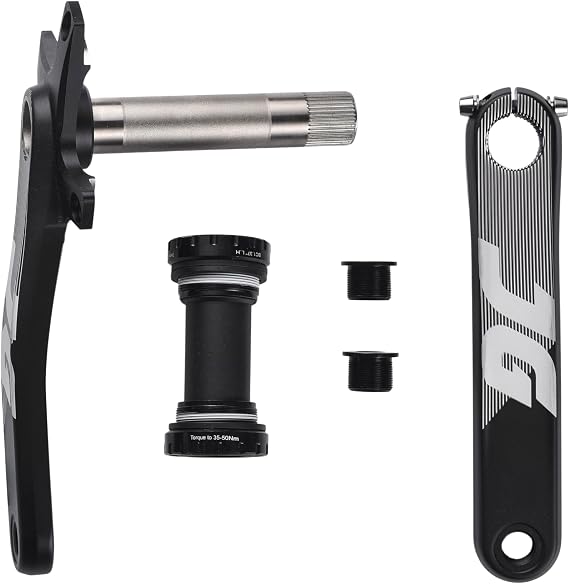 JGbike Mountain Bike Crankset Square Taper 68-73 BB 170mm 104 BCD with Chainring & Bolts for MTB BMX Road Bicyle,Compatible with Shimano,SRAM,FSA, Gaint