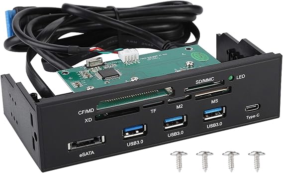 Internal Card Reader, 5.25inches Internal Card Reader Media Dashboard Multi Function Desktop Front Panel