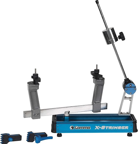 Gamma Sports Stringing Machines, X-2, 2 PT, X Series Tennis Stringing Machine, Drop Weight Tension, 360 Degree Roundtable, Tennis, Racquetball, Badminton, Squash, Stringing Tools Included