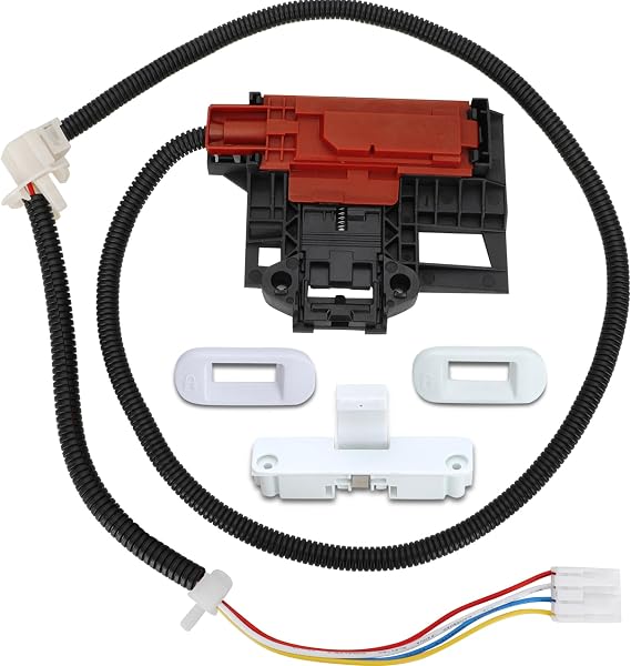 UPGRADED W10404050 W10238287 Washer Lid Lock Latch Switch Assembly with W10240513 Strike Compatible with Whirlpool, Maytag, Kenmore Washer Replaces W10744659,AP5263307,1938607-