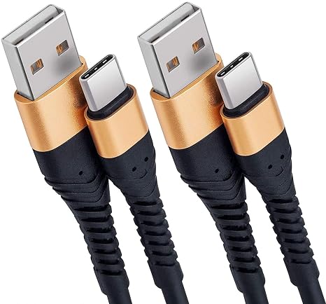 Icseio USB Type C Cable 1ft,Extra Long 2Pack 1Foot USB C Cable USB A 2.0 to USB-C Fast Charger
