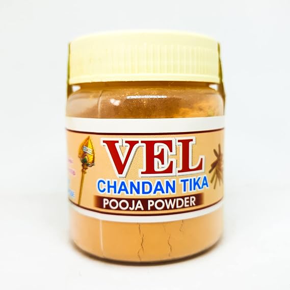 Chandan Tikka Puja - chandan tikka powder - sandanam podi - chandan tika original - 40g for pooja - ISO CERTIFIED - SINDINGA9
