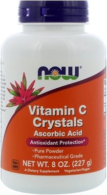 NOW Foods 2 Pack Vitamin C Crystals, 8 oz 227 g