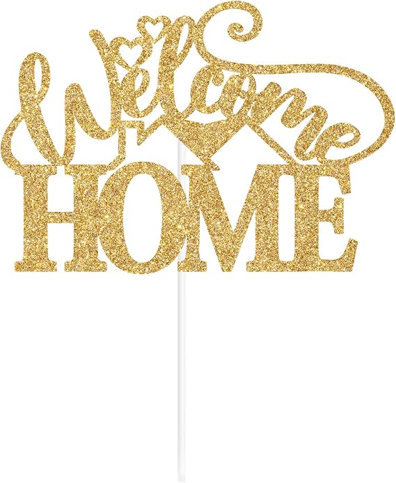 Welcome Home Cake Topper, Housewarming Cake Decor