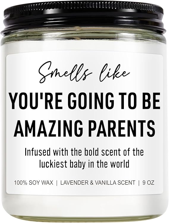 Younift Cute Candle, New Parents Gifts for Couples, New Mom & Dad - Funny Christmas, Baby Shower, Pregnancy, Gender Reveal Gifts for Parents to Be, Expecting Mom, 1st Time Mommy to Be, New Dad