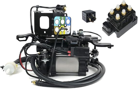 949-300 Air Suspension Compressor w/Valve Block & Relay Replacement for 2011-2020 Jeep Grand Cherokee 68041137AF, 68204730AB, 68087233AA