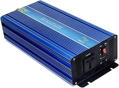 3000W Pure Sine Wave Voltage Converter DC to AC 50HZ USB Port for Off-Grid Solar Wind Power Inverter PV Inverter