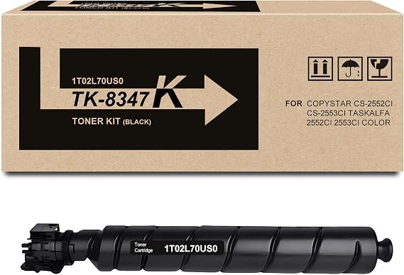 TK8347 TK-8347 1T02L70US0 Black Toner Cartridge Compatible with Copystar CS-2552ci CS-2553ci TASKalfa 2552ci 2553ci Color Printer | 1 Pack