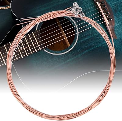 Full Tone Acoustic Guitar String, Individually Packaged Brass Strings, Stainless Steel Cores Strong Tightness for Guitar Bass