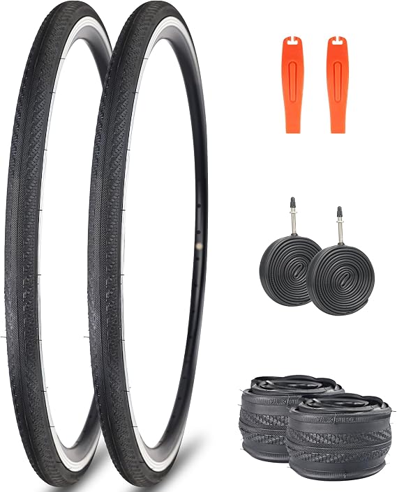 ZUKKA Bike Tire 70025C/28C Road Bike Tire Foldable Replacement Bike Tire for Road Bike Hybrid Bike Gravel Bike