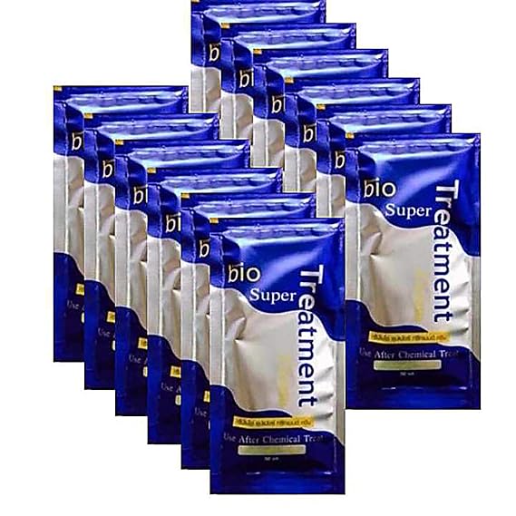 GreenBio Keratin Hair Mask 12 Pieces Damaged Color Treated hair Repair Treatment Moisture Deep Conditioner Ultimate Nourishment For Extremely Dry & Frizzy Hydrating Beautiful Hair (360ml)