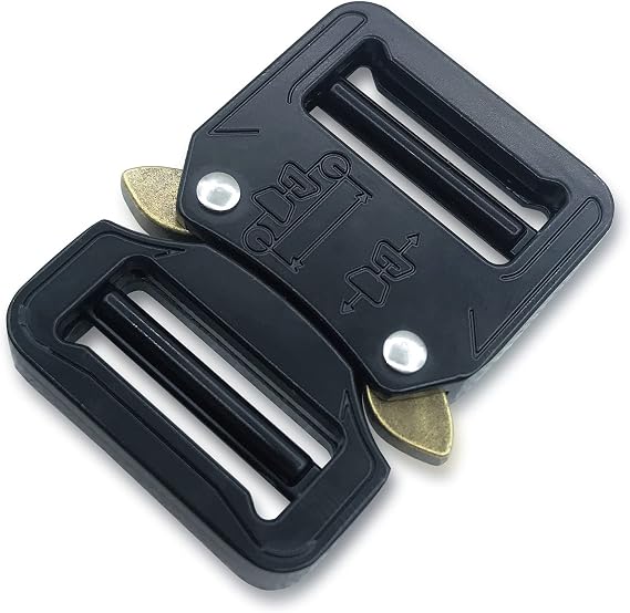 Metal Dual Adjustable Tactical Belt Buckle,1inch(25mm) Heavy Duty Belt Buckle