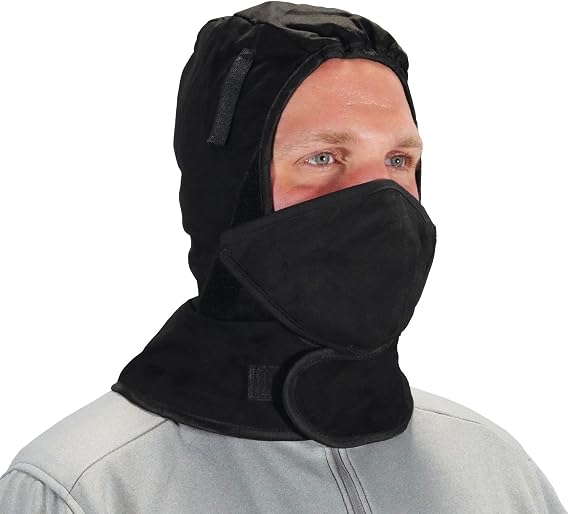 Ergodyne - 16871 Winter Hard Hat Liner with Cotton Mouthpiece, N-Ferno 6871, black, kit