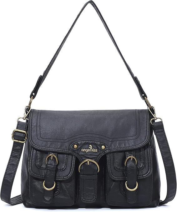 Angel Kiss Purses and Handbags for Women,Vegan Leather Hobo Purses Crossbody Hobo Bag Tote Satchel Handbags