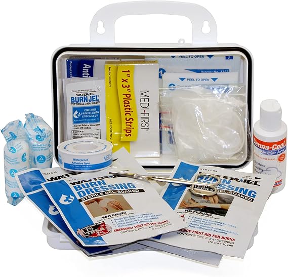 Medique Products 89611 Deluxe Burn First Aid Kit, Plastic Case