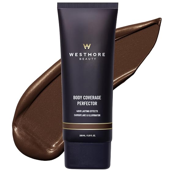 Westmore Beauty Body Coverage Perfector Waterproof Leg & Body Makeup/Bronzer For Women - Best Tattoo Cover Up Makeup & Tattoo Concealer - 6.8 Oz Rich Radiance
