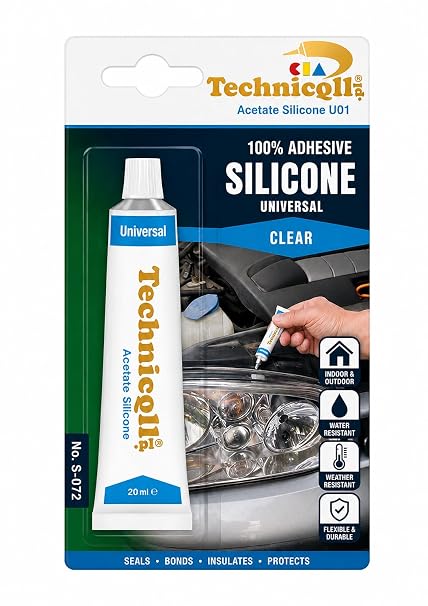 Technicqll High Temperature 1200'C Adhesive Glue for Exhaust Fireplace Ovens Collectors 300 Ml