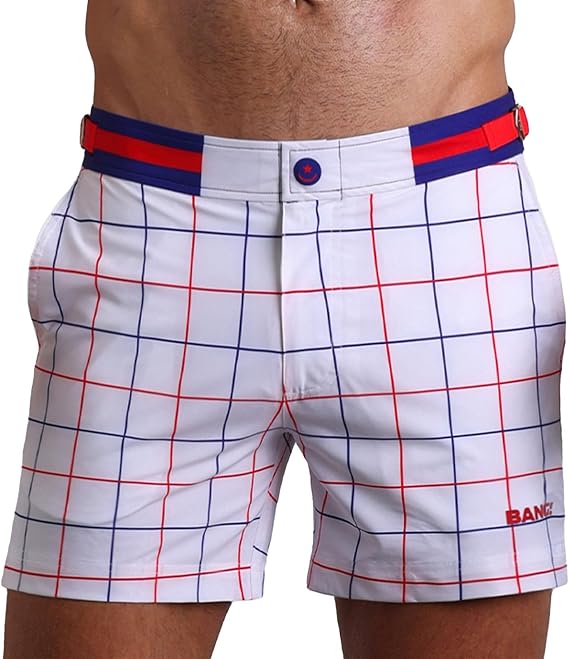 Bang Men's Swimwear - Tailored Shorts - Adjustable Waistband Stretch Quick Dry Swimsuit