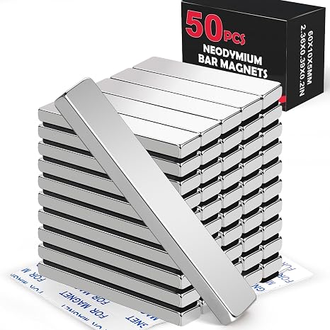 LOVIMAG Magnets Neodymium Magnet 50 Pack Strong Rare Earth Bar Adhesive
