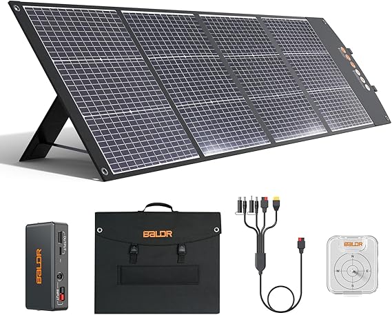 BALDR 200W Foldable Solar Panel, Portable Charger for Power Stations