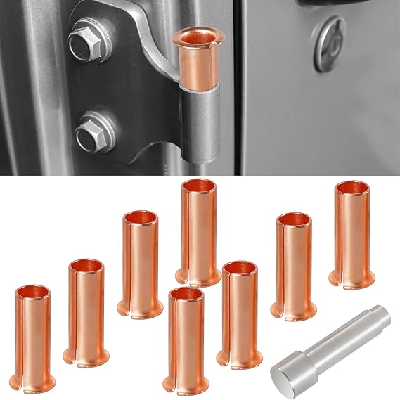 Door Hinge Pin Bushing Removal Tool Hinge Liners Compatible with Wrangler JK JKU JL JLU Gladiator JT 2007-2021 9PCS