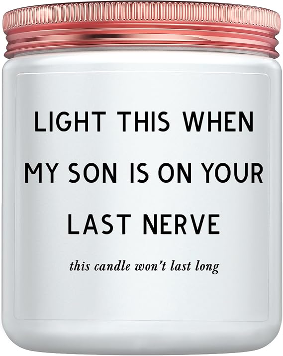 Daughter in Law Gifts - Best Birthday Christmas Wedding Mothers Day Gifts for Daughter in Law from Mother in Law - Funny Son's Girlfriend Future DIL Gift - 9oz Lavender Scented Candles