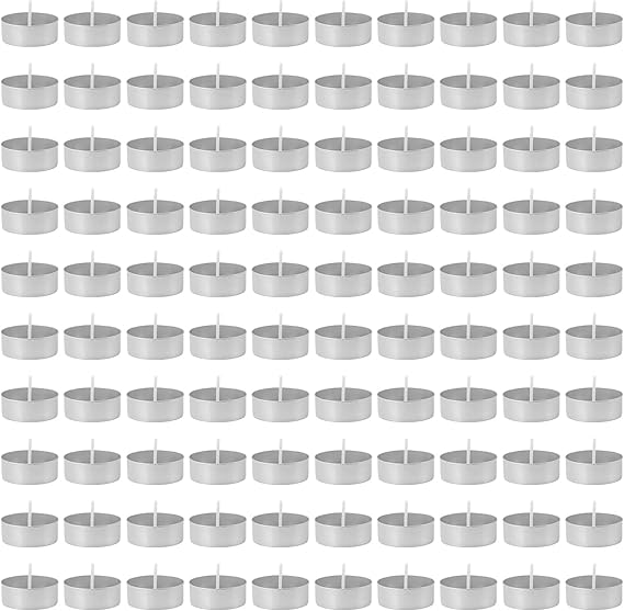 ZHXGO 100 Piece Tealight Candle Making Kit, Round Aluminum Cups with Wicks