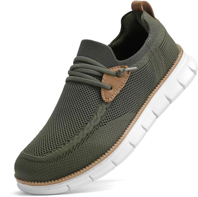 Mens Casual Loafers Shoes Slip On Fashion Walking Dress Sneakers Business Oxfords Work Lightweight Soft Sole Zapatos