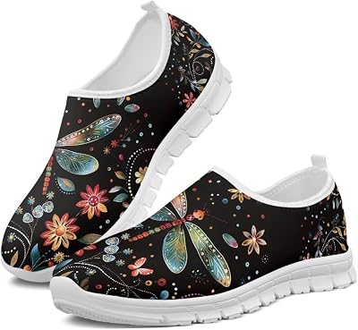 Doojoayie Womens Slip On Shoes Casual for Teens Walking Easy to Put On or Off