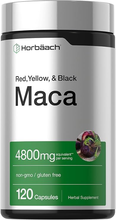 Horbaach Maca Root Capsules for Men and Women | 120 Pills