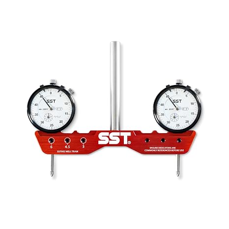 SST - Regular Mill & Lathe Tramming System - Tram, Align, Square for Machine Calibration - For Angular Misalignment - Precise & Powerful - 0.0005 Dial Indicators - Designed in the USA