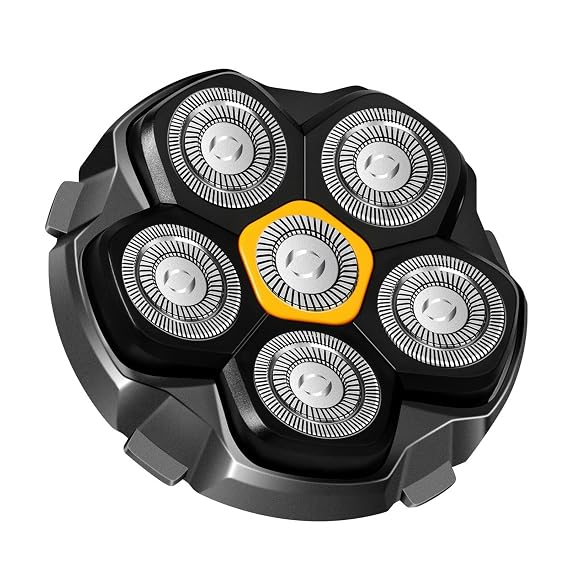 6D Magnetic Shaving Head Replacement Compatible with All 6D Magnetic Electric Razor.Magnetic Replacement Heads for Head Shavers for Bald Men.