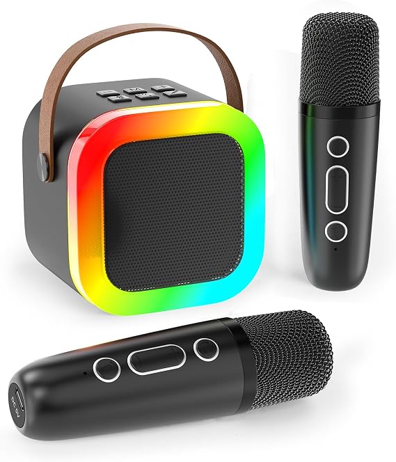 Mini Karaoke Machine for Kids Adults, Portable Bluetooth Speaker