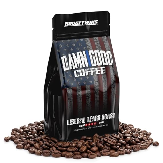 Hodge Twins DAMN GOOD Ground Coffee, Bold Smooth Medium-Dark Roast 10 Oz