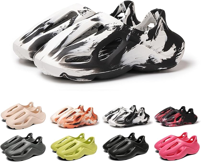 Foam Treadmill Sneakers Women's Men's Cloud Slide Pillow Sandals Athletic Shoes Non-slip Lightweight Walking Shoes Fashion Outdoor Indoor Summer Beach Sandals