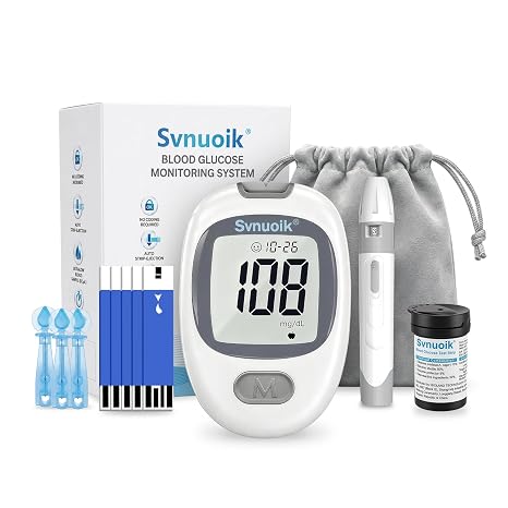 G-430 Blood Glucose Monitor Kit with 50 Strips&Lancets, No Coding