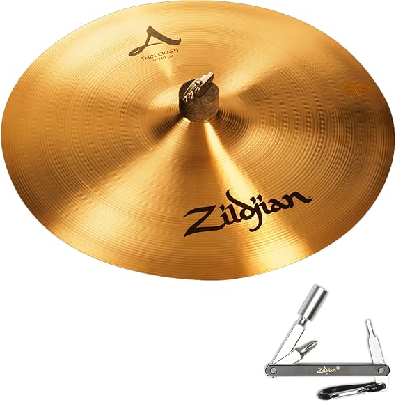 Zildjian A0223 16" Thin Crash Bronze Cymbal Traditional Finish with ZKEY