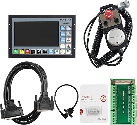 Standalone Motion Controller DDCS V4.1 3/4 Axis G Code PLC CNC Offline Stand Alone Motion Controller For Lathe Router Machine(3 axis kit)