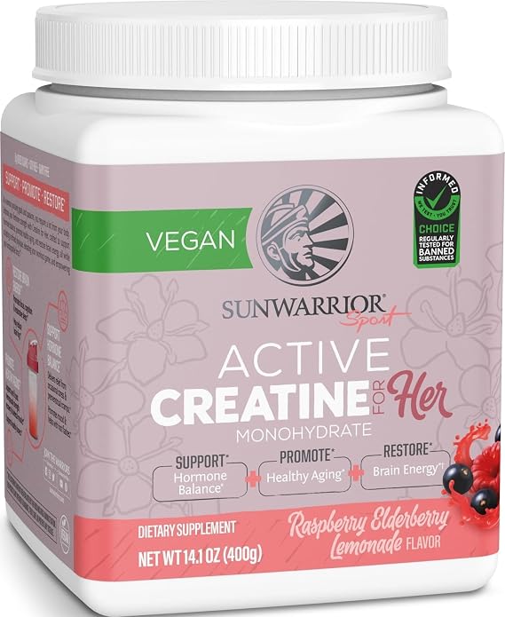 Creatine Supplement for Women Monohydrate Powder Raspberry Lemonade