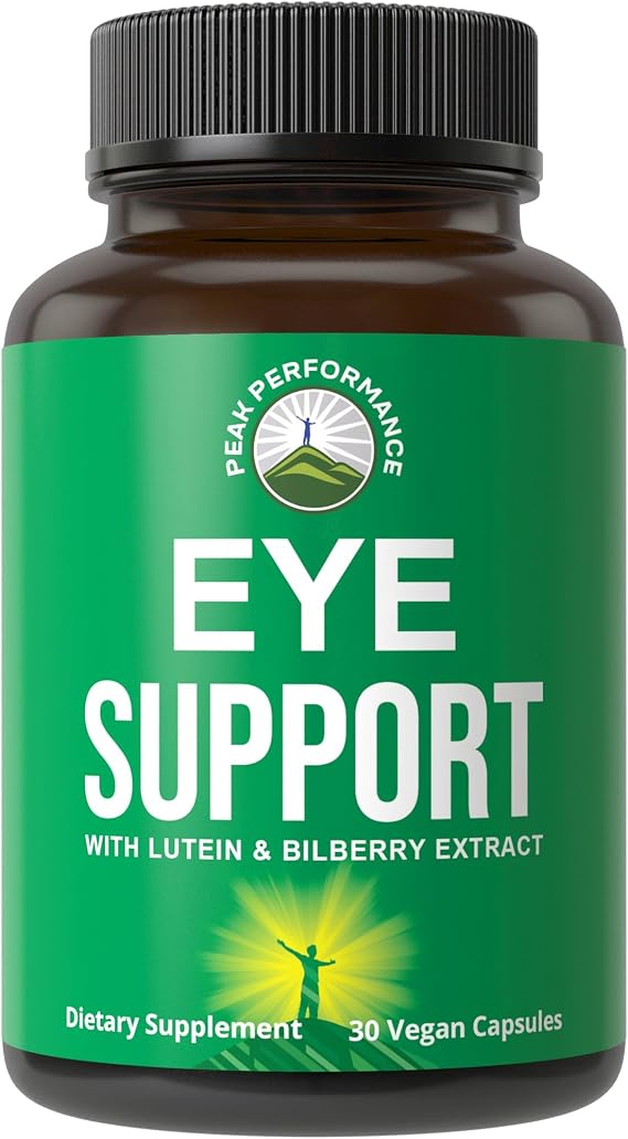 Eye Support Supplements | Macular Degeneration Vitamins with Astaxanthin | Lutein, Zeaxanthin, Carotenoids, Bilberry Extract | Capsules for Aging Eyes, Computer, Smartphone Users | Avoid Degeneration