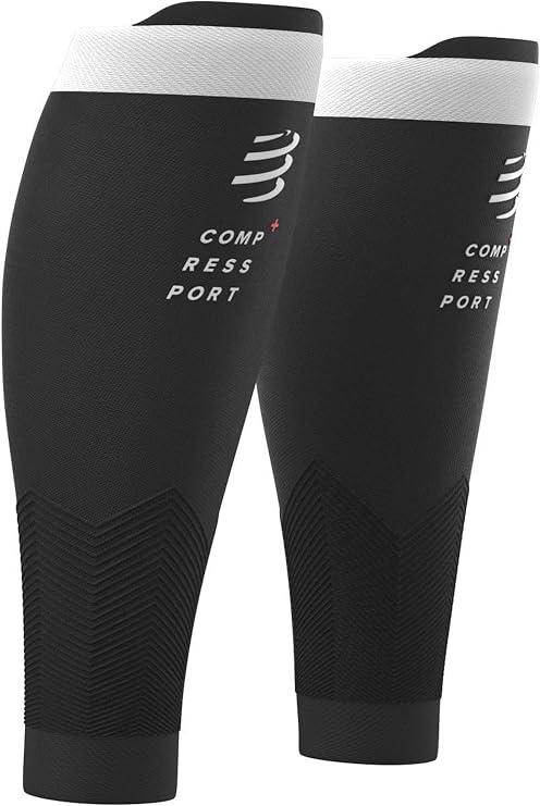 Compressport Calf Compression Sleeve – R2V2 – Muscle Protection, Performance and Recovery for Sports – Ultralight and Anti-Fatigue – Running, Cycling, Trail and Triathlon