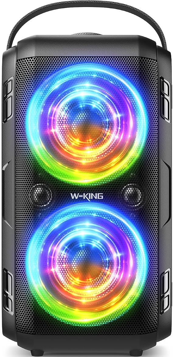 W-KING Party Bluetooth Speaker Boom Box, 180W Max Big Large Speaker