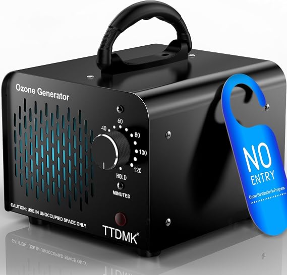 Ozone Generator 68,000mg/h, Commercial Ozone Machine Odor Removal, High Capacity Ozone Machine, Home Ozone Generator for Car, Home, Smoke, Pet, etc (Black) - by TTDMK
